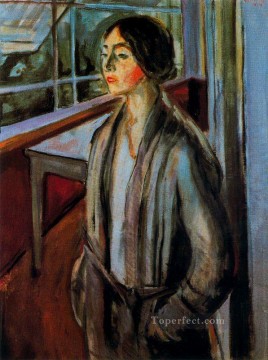  Edvard Painting - woman on the verandah 1924 Edvard Munch